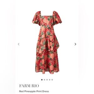 SO cute Farm Rio dress size small! Only worn one time and in perfect condition!